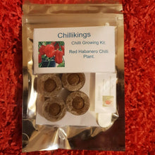 Load image into Gallery viewer, Red Habanero Chilli, Chilli Grow Kit!!! 6, Seeds!!!