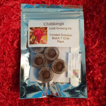 Load image into Gallery viewer, Trinidad Scorpion Butch T Red, Superhot Chilli Grow Kit!!! 6, Seeds!!!