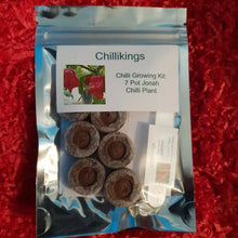 Load image into Gallery viewer, 7 Pot Jonah Chilli, Superhot Chilli Grow Kit!!! 6, Seeds!!!