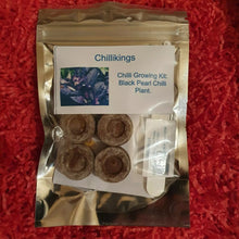 Load image into Gallery viewer, Black Pearl Chilli, Chilli Grow Kit!!! 6, Seeds!!!