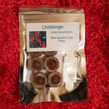 Load image into Gallery viewer, Red Apache Chilli, Chilli Grow Kit!!! 6, Seeds!!!