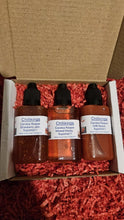 Load image into Gallery viewer, Carolina Reaper Jam, Honey and Sauce Set!!! 30ml Bottles!!! Gift Boxed!!!