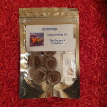 Load image into Gallery viewer, Pepper X, Superhot Chilli Grow Kit! 6, Seeds! Chillikings!