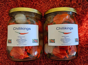 2x Large, Jar's Pickled Onions And Carolina Reaper Chillies!!! World's Hottest Chilli!!!