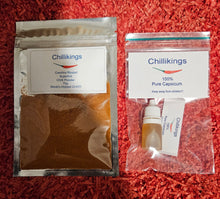 Load image into Gallery viewer, Carolina Reaper Chilli Powder + Chilli Extract, Pure Capsicum!!! Spice Kit!!!
